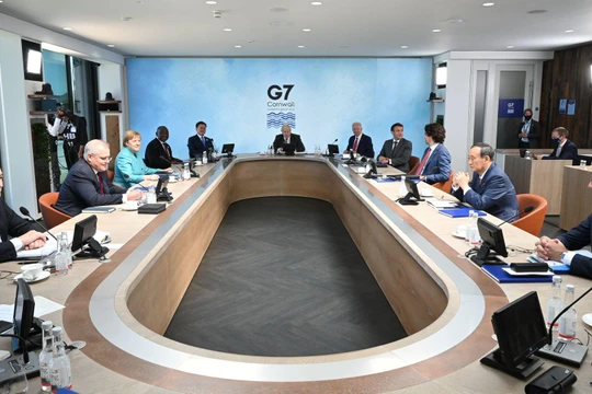 Hội nghị thượng đỉnh Nhóm G7 bế mạc với tuyên bố chung có lời lẽ cứng rắn chưa từng thấy với Trung Quốc (Ảnh: Reuters).