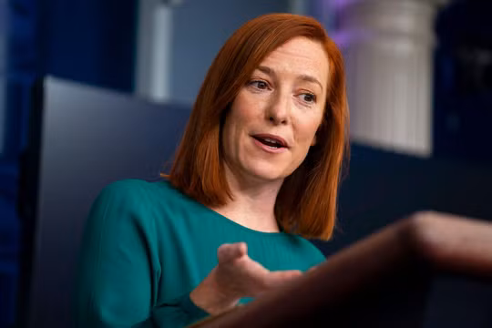 Bà Jen Psaki: Mỹ-Trung đang cạnh tranh kịch liệt, buộc Trung Quốc phải chịu trách nhiệm về các hành vi bất công và bất hợp pháp (Ảnh: AP). 