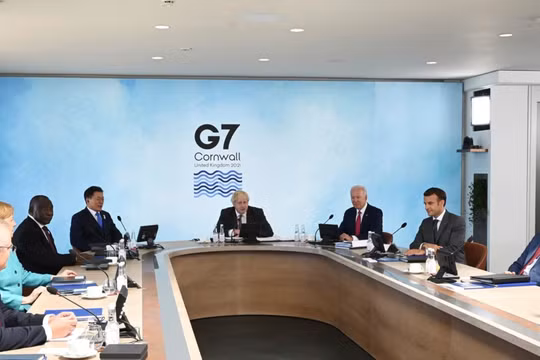 Hội nghị thượng đỉnh Nhóm G7 họp trung tuần tháng 6 tại Anh đã thống nhất kêu goi tiếp tục tiến hành điều tra về nguồn gốc SARS-CoV-2 (Ảnh: AP).