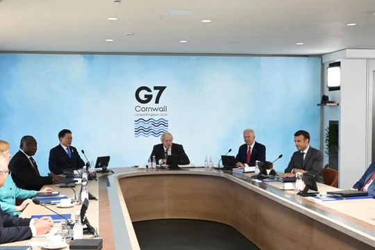 Hội nghị thượng đỉnh Nhóm G7 họp trung tuần tháng 6 tại Anh đã thống nhất kêu goi tiếp tục tiến hành điều tra về nguồn gốc SARS-CoV-2 (Ảnh: AP).
