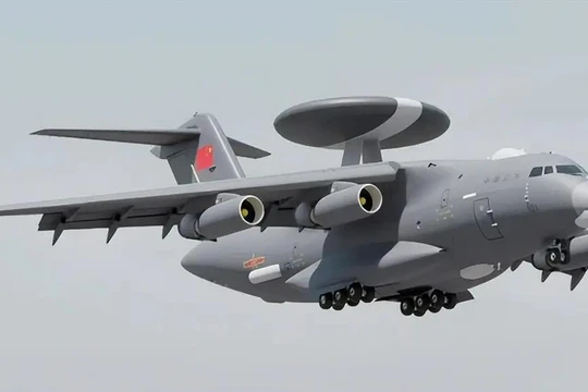 Máy bay cảnh báo sớm KJ-3000 Trung Quốc đang bay thử nghiệm. Ảnh: Sohu.