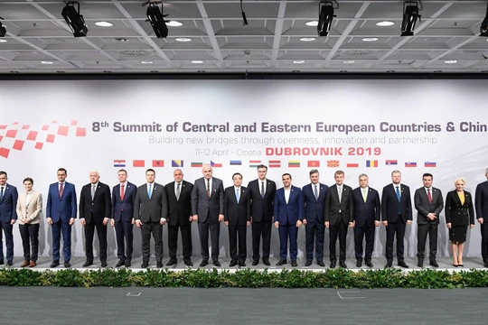 Hội nghị thượng đỉnh Trung Quốc - Trungm Đông Âu lần trước tại Dubrovnik, Croatia (Ảnh: Tân Hoa xã).