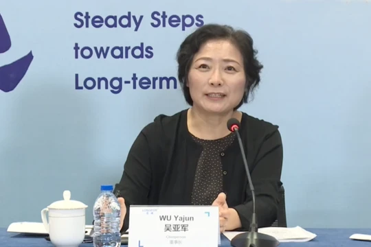 Chủ tịch Tập đoàn bất động sản Long Hồ Ngô Á Quân. Ảnh: Sina.