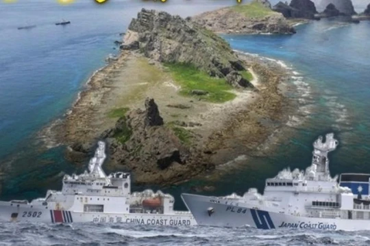Sau khi Luật Hải cảnh Trung Quốc có hiệu lực hôm 1/2, tàu Hải cảnh Trung Quốc đã 6 ngày đi vào vùng biển Senkaku với 14 lần chiếc (Ảnh: Đông Phương).