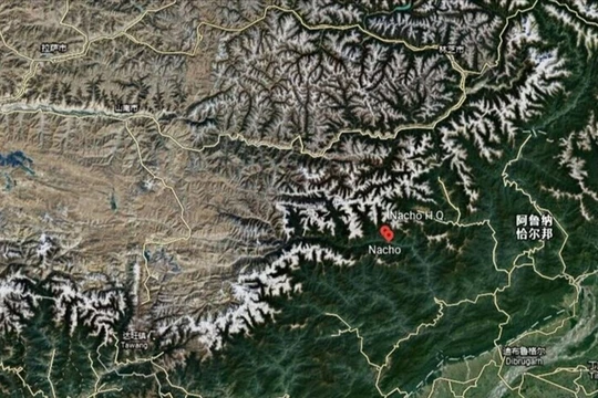 Khu vực biên giới bang Arunachan Pradesh, Ấn Độ mà Trung Quốc gọi là "Tạng Nam". nơi phía Ấn Độ nói PLA đã bắt cóc 5 người dân của họ (Ảnh: Đa Chiều).