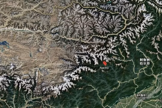 Khu vực biên giới bang Arunachan Pradesh, Ấn Độ mà Trung Quốc gọi là "Tạng Nam". nơi phía Ấn Độ nói PLA đã bắt cóc 5 người dân của họ (Ảnh: Đa Chiều).