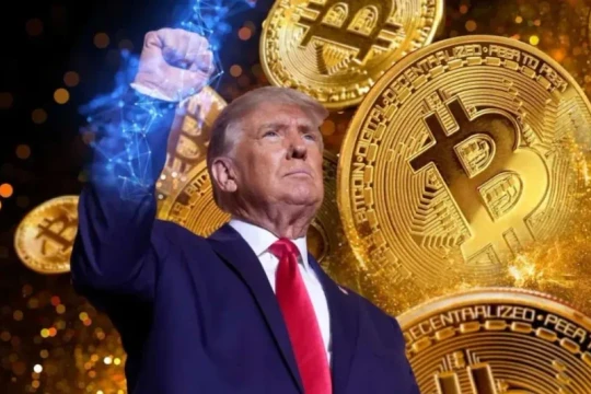 Donald Trump được gọi là "tổng thống tiền điện tử" do chính sách cấp tiến với đồng Bitcoin. Ảnh: Businesstoday.