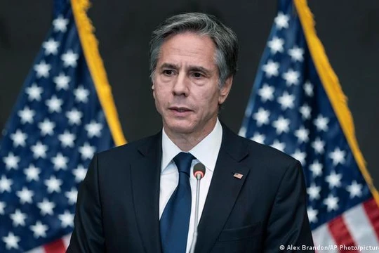 Ngoại trưởng Antony Blinken khẳng định Mỹ sẽ bảo vệ tàu thuyền, máy bay Philippines nếu bị tấn công trong vùng biển tranh chấp (Ảnh: AP).
