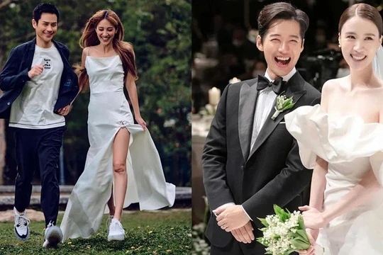 Chính sách về quy định đăng ký kết hôn được sửa đổi đã làm bùng lên làn sóng kết hôn trong giới trẻ Trung Quốc. Ảnh: Sina.