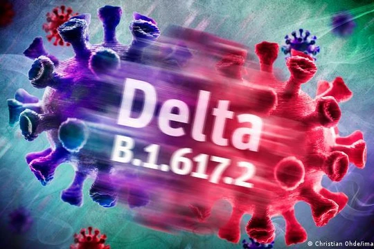 Biến chủng Delta đang trở thành nguy cơ lớn đối với các quốc gia (Ảnh: Deutsche Welle).