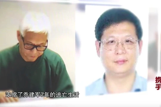 Sau 9 năm lẩn trốn, tóc Kiều Kiến Quân đã bạc trắng (Ảnh:Sohu)