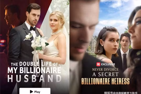 Những phim ngắn rất ăn khách trên nền tảng ReelShort. Ảnh: Sohu.