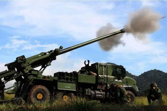 Ukraine được cho là sử dụng pháo Caesar tấn công Đảo Rắn (Ảnh: VCG).