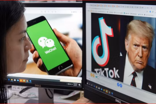 Việc ông Trump ra lệnh cấm WeChat bị coi là cắt đứt huyết mạch kết nối giữa người Trung Quốc ở trong, ngoài nước (Ảnh: Creaders).