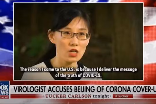 Tiến sĩ Diêm Lệ Mộng xuất hiện trên Fox News tố cáo Trung Quốc đã che giấu sự thật về dịch bệnh ngay từ khi họ biết virus corona mới có thể truyền từ người sang người (Ảnh: Dweutsche Welle).