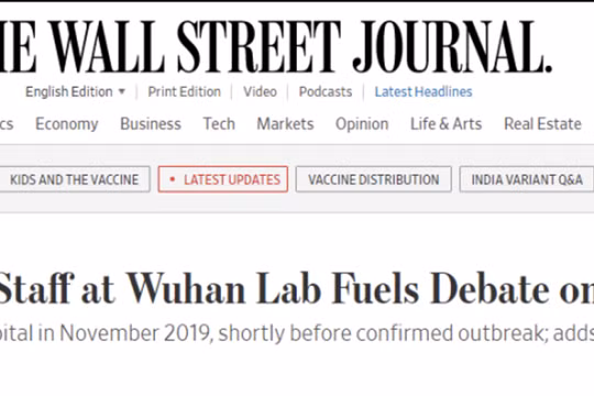 Bài báo trên The Wall Street Journal hôm 23/5 