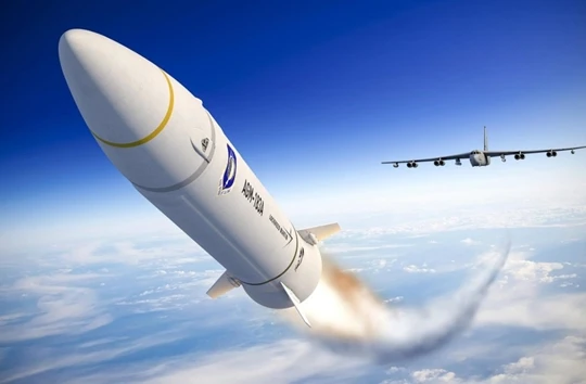 Tên lửa siêu thanh AGM-183A tốc độ Mach 20 phóng từ trên không của Mỹ (Ảnh: Lockheed Martin).