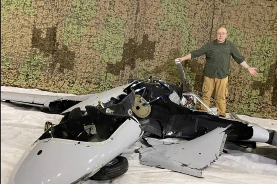 Máy bay không người lái Bayraktar TB2 của Ukraine bị bắn hạ (Ảnh: Sunnews).