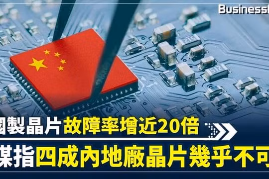 Truyền thông Nga nói tỉ lệ hỏng hóc của chip Trung Quốc tăng gần 20 lần và 40% chip của Trung Quốc không sử dụng được (Ảnh: BusinessFocus).