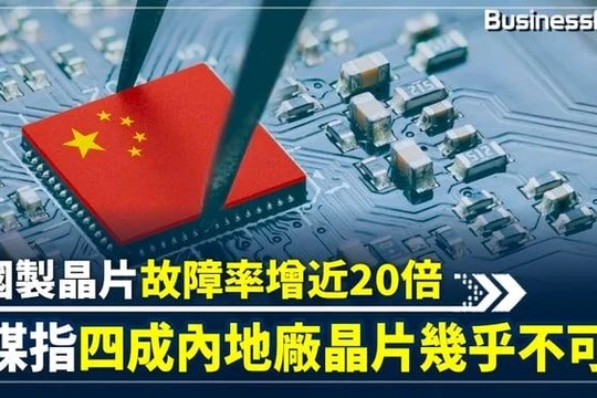 Truyền thông Nga nói tỉ lệ hỏng hóc của chip Trung Quốc tăng gần 20 lần và 40% chip của Trung Quốc không sử dụng được (Ảnh: BusinessFocus).