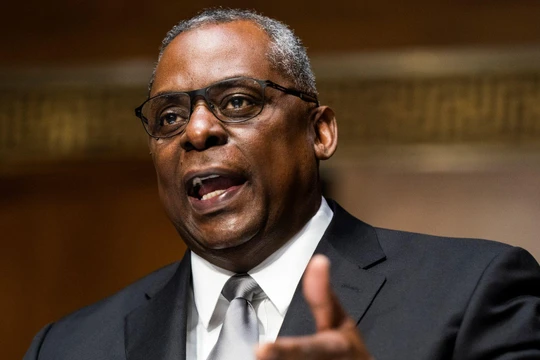 Ông Lloyd Austin hôm 19/1 điều trần trước Ủy ban Quân lực Thượng nghị viện Mỹ (Ảnh: Reuters).