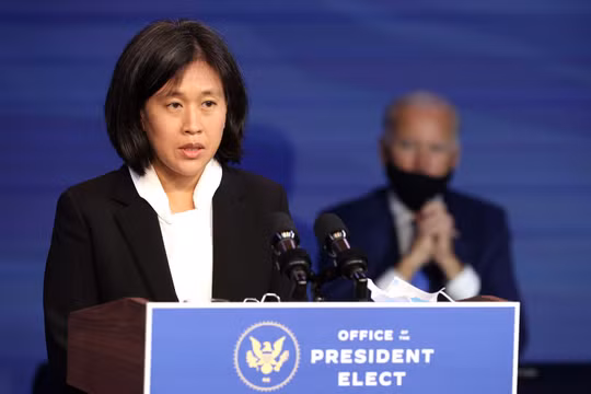 Bà Katherine Tai, 45 tuổi, người Mỹ gốc Hoa đã được ông Joe Biden đề cử làm Đại dện Thương mại Mỹ trong nội các tới đây, (Ảnh: AP).
