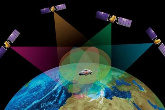 Mô phỏng hệ thống dẫn đường Beidou cho xe hơi. Ảnh: Baidu.