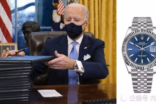 Ông Biden và chiếc đồng hồ gây bão mạng (Ảnh: Creader).