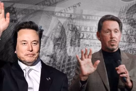 Larry Ellison (phải) đã vượt qua Elon Musk để trở thành người giàu nhất thế giới. Ảnh: Indianexpress.