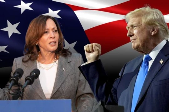 Cuộc chạy đua vào Nhà Trắng giữa Donald Trump và Kamala Harris sẽ là cuộc bầu cử tốn kém nhất trong lịch sử Mỹ (Ảnh: Sohu)