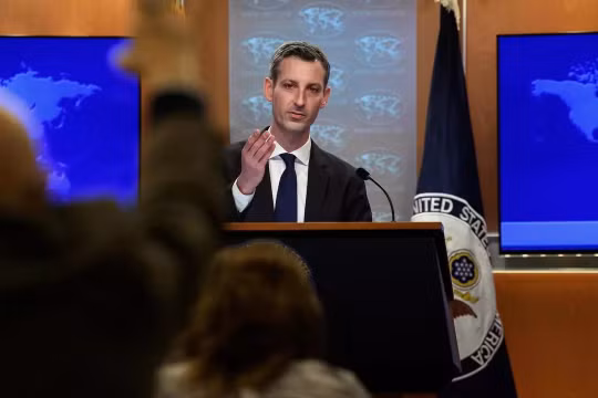 Ng]ời phát ngôn Bộ Ngoại giao Mỹ Ned Price lo ngại Luật Hải cảnh mới của Trung Quốc làm trầm trọng thêm tranh chấp trên biển với các nước láng giềng (Ảnh: Reuters).