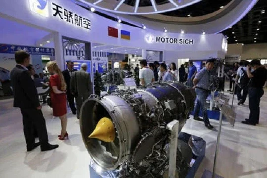 Dưới sức ép của Mỹ, Ukraine đã quyết định cấm các công ty Trung Quốc mua hãng sản xuất máy bay Motor Sich. (Ảnh: Sohu)