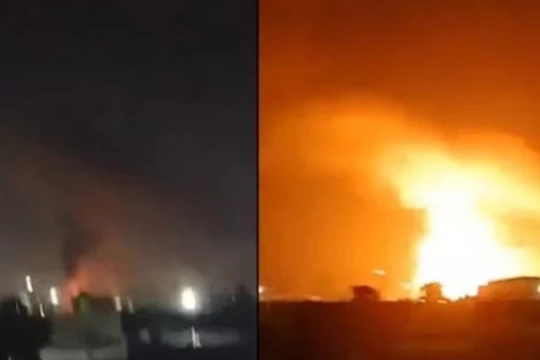 Căn cứ không quân của Pakistan bị trúng tên lửa Ấn Độ. Ảnh: Dongfang.