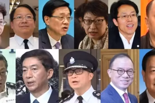 11 quan chức Trung Quốc và Hồng Kông bị Bộ Tài chính Mỹ thông báo trừng phạt vì bị cho là chịu trách nhiệm về việc "xói mòn quyền tự do chính trị của người dân Hồng Kông" (Ảnh: RFI).