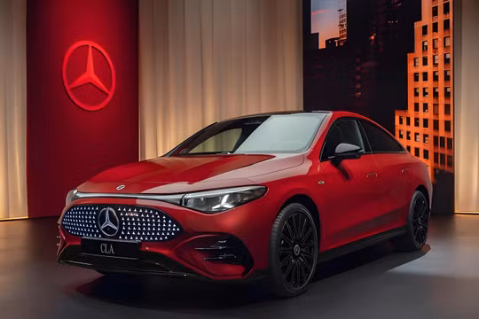 Mẫu CLA EV chạy 866km mới phải sạc pin được Mercedes tung ra hôm 24/9 nhằm cạnh tranh với Tesla Model 3. Ảnh: Toutiao.