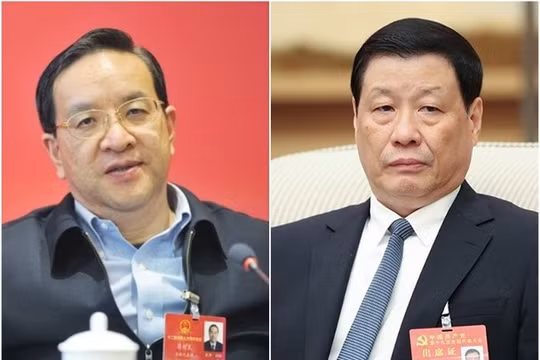 Ông Ứng Dũng (phải) sáng 13/2 được Trung ương Đảng Cộng sản Trung Quốc cử làm Bí thư tỉnh ủy Hồ Bắc thay ông Tưởng Siêu Lương vừa bị bãi chức (Ảnh: Đông Phương).