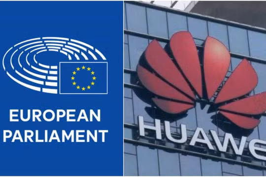 Công ty sản xuất thiết bị viễn thông hàng đầu Trung Quốc Huawei bị cáo buộc đưa hối lộ các nghị sĩ Nghị viện châu Âu. Ảnh: LINE. 