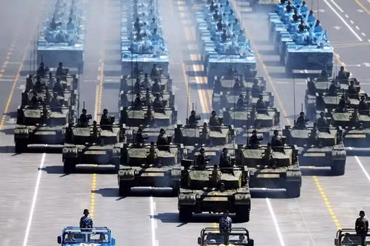 84% vũ khí trang bị được phô diễn tại cuộc duyệt binh sẽ là lần đầu ra mắt. Ảnh: Xinhua.