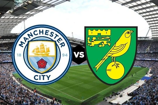 Chủ nhà Man City đã có cơn mưa bàn thắng 5-0 vào lưới Norwich. Ảnh AP