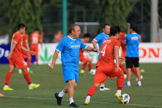 Mục tiêu của đội tuyển Việt Nam là có điểm. Ảnh VFF.