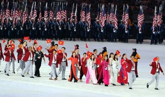 Đoàn Việt Nam gồm 18 VĐV tham dự Olympic Tokyo 2020 . Ảnh TTXVN