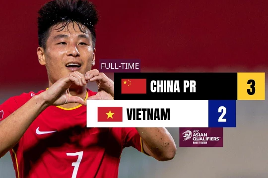 Ghi được 2 bàn thắng, Wu Lei là cầu thủ xuất sắc nhất trận đấu. Ảnh AFC