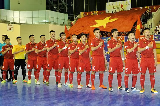 Lần thứ 2 Đội tuyển futsal Việt Nam tranh tài tại World Cup Futsal. Ảnh VFF.