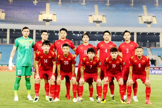 Đội tuyển chủ nhà Việt Nam được Sofascore chấm trung bình 6,61 điểm. Ảnh VFF.