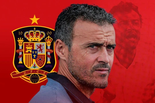 Sau 6 năm cầm đội tuyển, tài năng và bản lĩnh của Luis Enrique vẫn luôn khiến cả châu Âu phải ngưỡng mộ. Ảnh AP