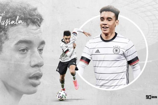 Thần đồng bóng đá Đức Musiala 18 tuổi. Ảnh DW