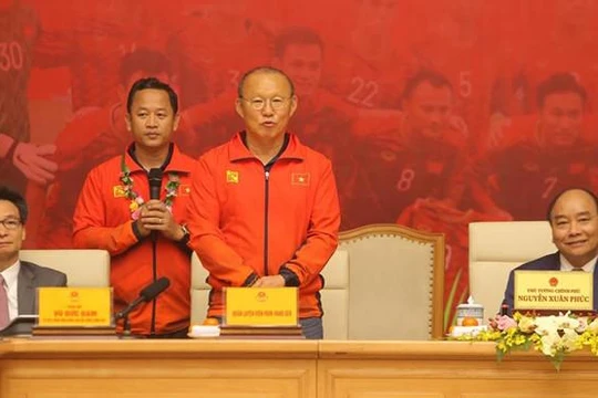 Ông Park, người bạn của bóng đá Việt. Ảnh VFF