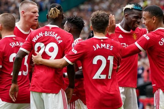MU vùi dập Leeds 5-1 tại Old Trafford trong trận đấu mở màn Premier League.. Ảnh Sky Sport.