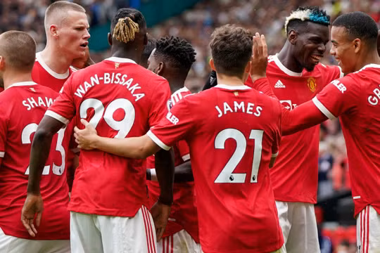 MU vùi dập Leeds 5-1 tại Old Trafford trong trận đấu mở màn Premier League.. Ảnh Sky Sport.