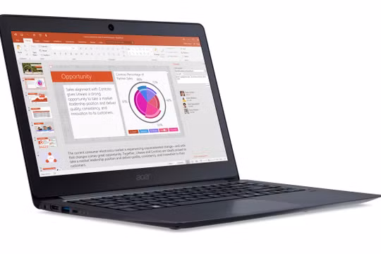 Cận cảnh laptop siêu di động Acer TravelMate X349